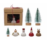 Figure Set | Wood Christmas Shapes + Trees