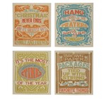 Dishcloth | Cellulose Sponge | Vintage Holiday Saying