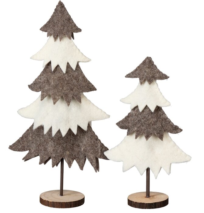 Figure | Tree | Tiered Bi-Color Felt