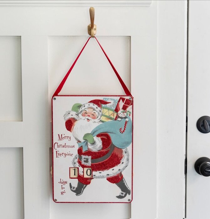 Hanging Board | Countdown Wheel | Merry Christmas Everyone