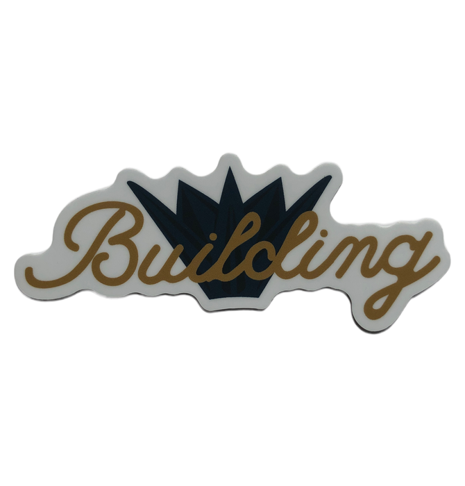 Sticker | Building | Gold w/ Black Crown