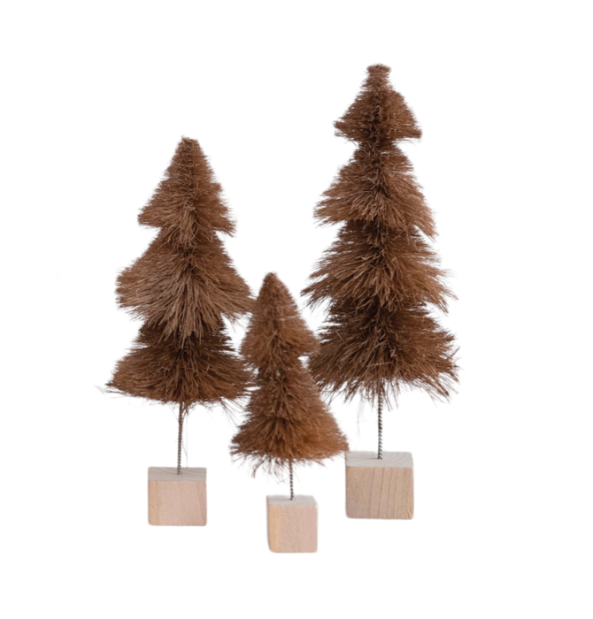 Tree | Sisal Bottle Brush | Brown (3 Sizes)