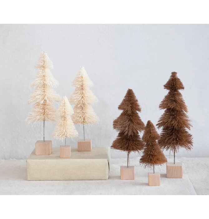 Tree | Sisal Bottle Brush | Brown (3 Sizes)