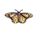 Brooch Pin | Meandering Monarch Butterfly