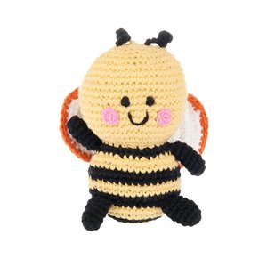 Pebble Crochet Rattle | Bumble Bee