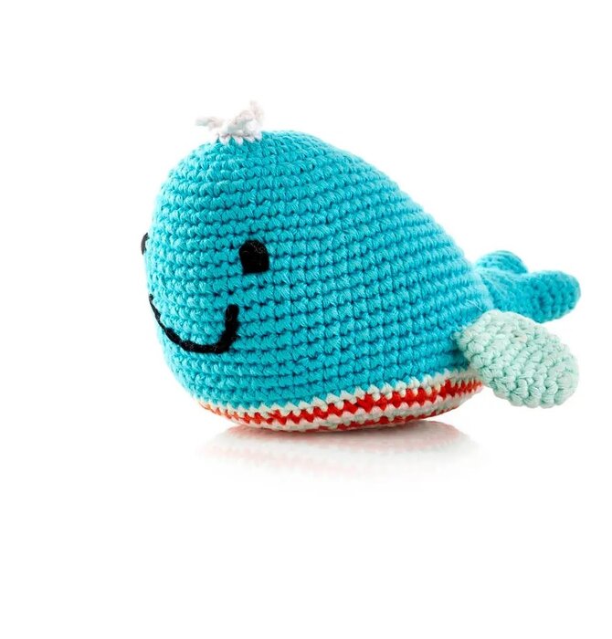 Crochet Rattle | Blue Whale