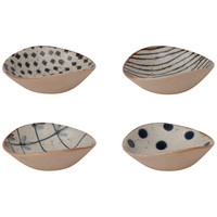 Now Designs Dip Dish Set | "Element" Stoneware