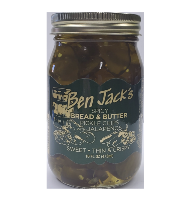 Pickles | Spicy Bread & Butter Jalapeno | Thin Cut Chips