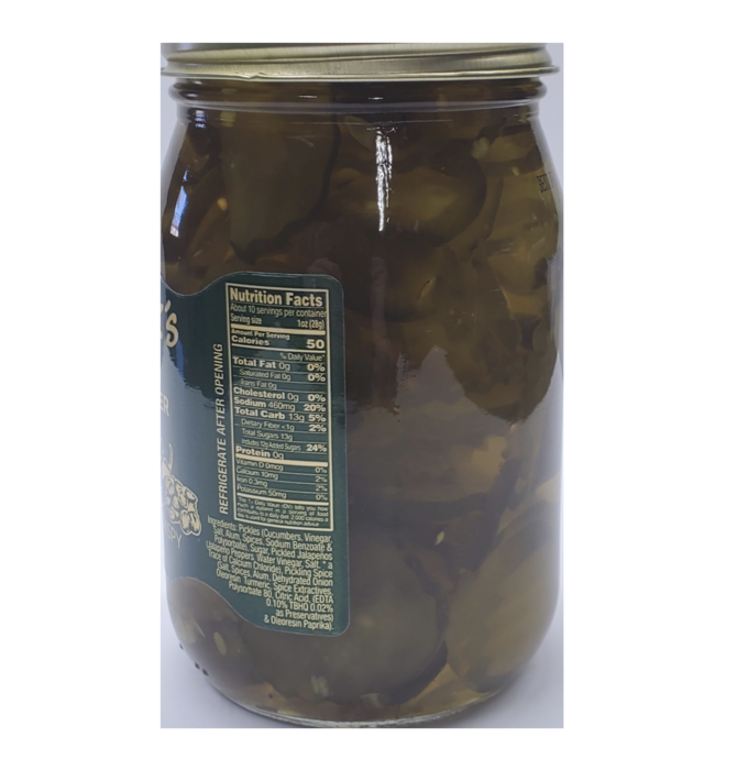 Pickles | Spicy Bread & Butter Jalapeno | Thin Cut Chips