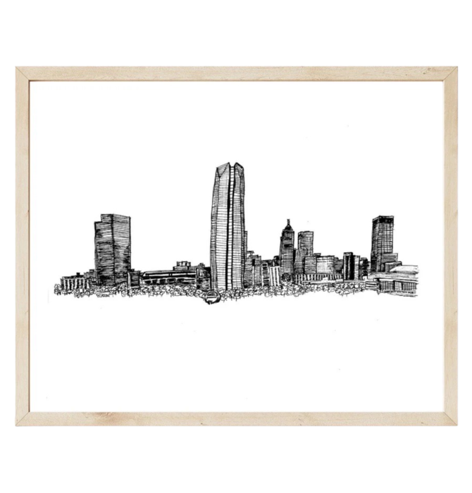 Print | Oklahoma City Skyline Illustration
