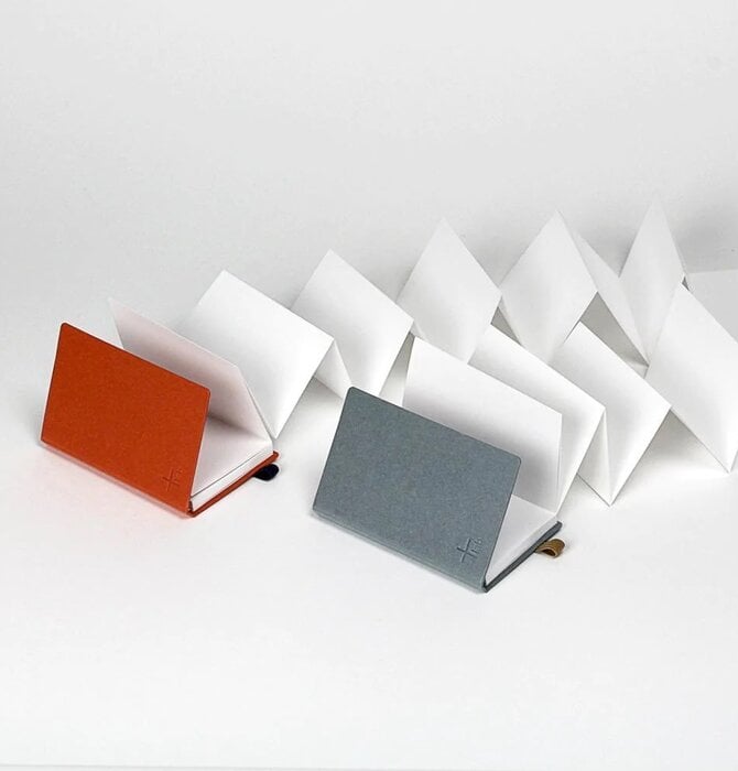 Notebook | Accordion Memo | Ash Light Blue