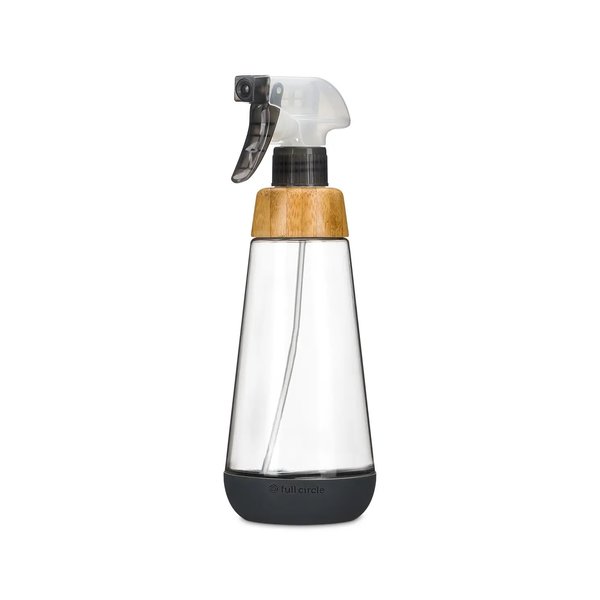 Full Circle Home Spray Bottle | Silicone+Glass | Gray