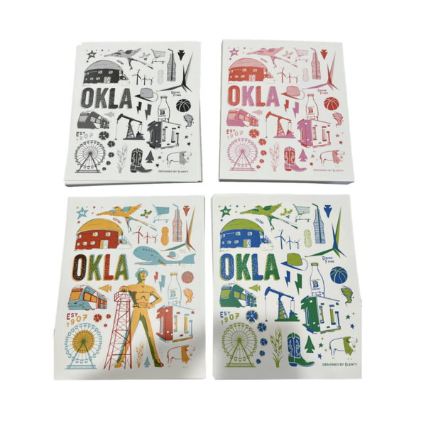 CatPrint Art Print | Oklahoma Icons