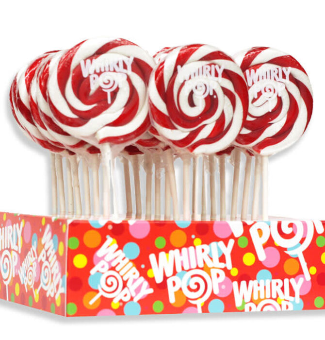 Candy | Whirly Lollipop | Red/White
