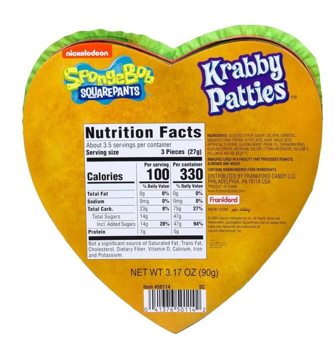Candy | Krabby Patties | Plush Top Heart