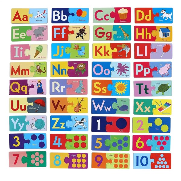 EEBOO Puzzle Pairs | Alphabet & Numbers