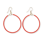 Earrings | Beaded Hoop Dangle