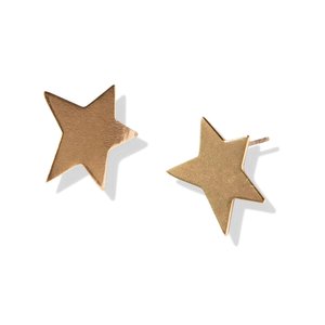 Ink + Alloy Brass Earrings | Small Star