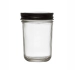 Glass Jar | Black Lid | 8oz