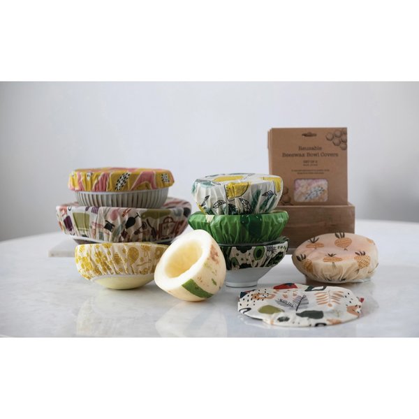 Creative Co-Op Bowl Cover Set | Beeswax