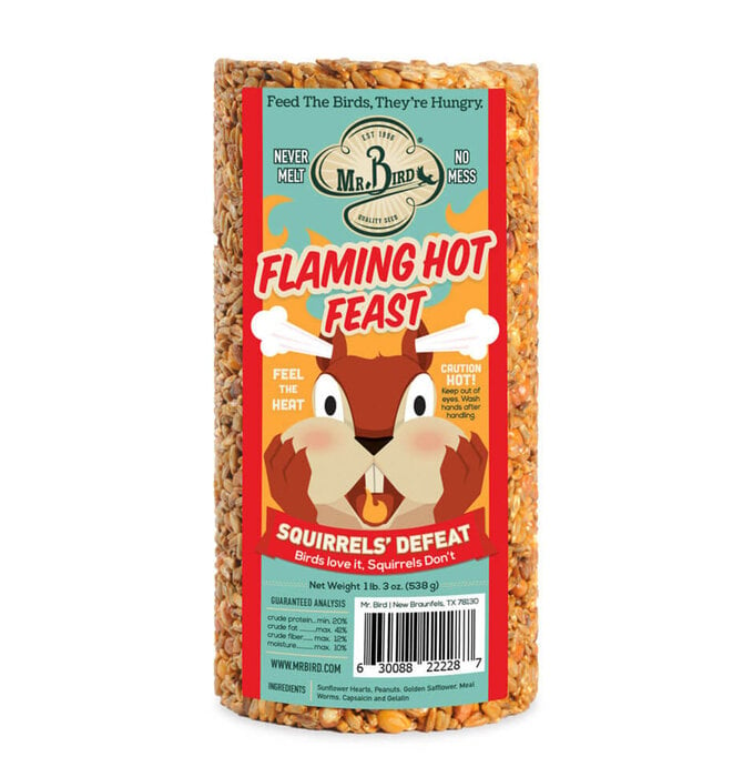 Bird Seed Cylinder | Flaming Hot Feast