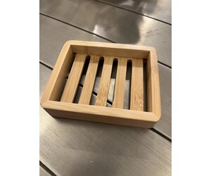 Bamboo soap dish (with good drainage) - Tubby Tabby Soaps