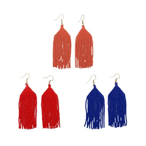 EarringsBeadedFringe PLENTY Mercantile & Venue