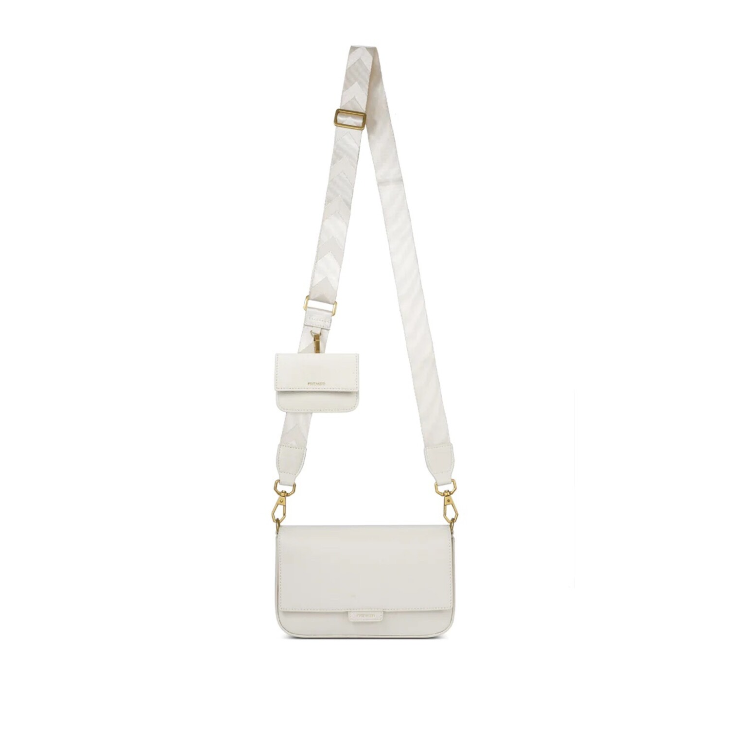 Emma & Sophia Mini Bag Leather Wallet Purse with Crossbody Chain Strap | Color: Cream | Size: Mini | Harriettroutt8's Closet