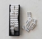 Alabaster Domino Set | Soapstone Box