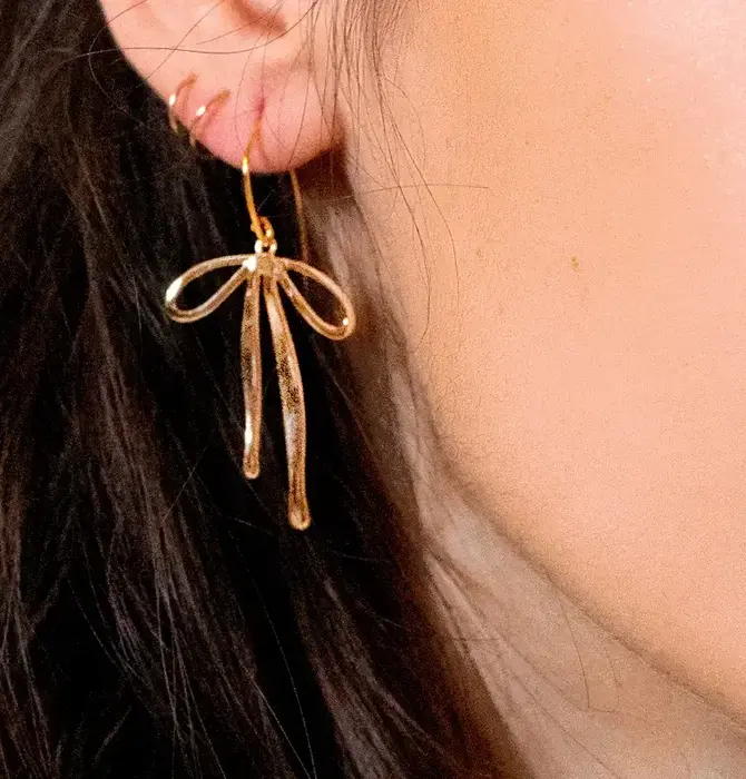Earrings | 18K Gold Plated | "Bad to the Bow"