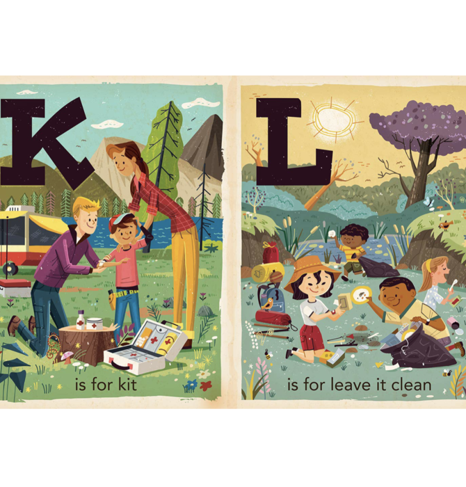 Board Book | BabyLit Alphabet | C Is for Camping