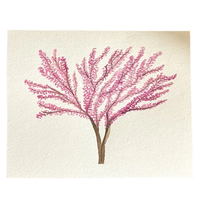 Art Print | Redbud Tree (Watercolor)