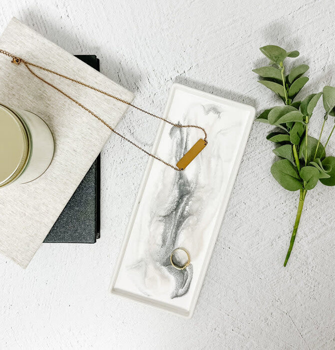 Ceramic Serving Tray | Marble