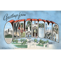 Found Image Magnet | Oklahoma Theme