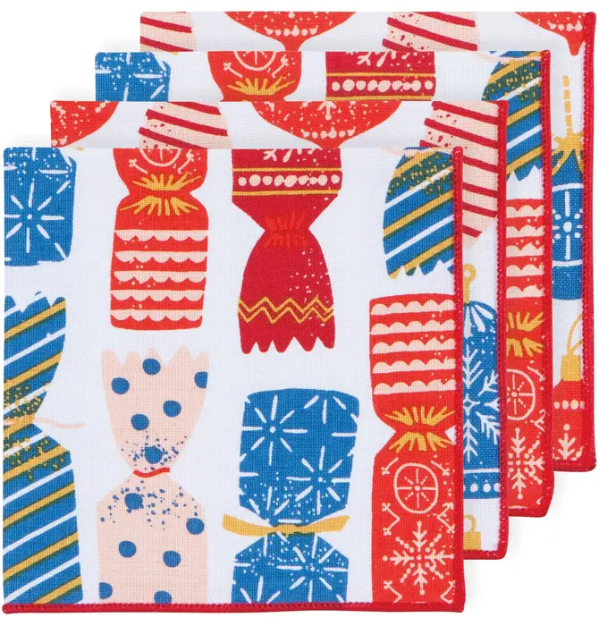 Cocktail Napkin Set | "Christmas Charms"