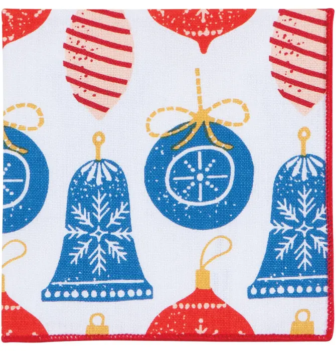Cocktail Napkin Set | "Christmas Charms"
