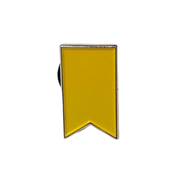 Enamel Pin | Yellow Pennant Flag