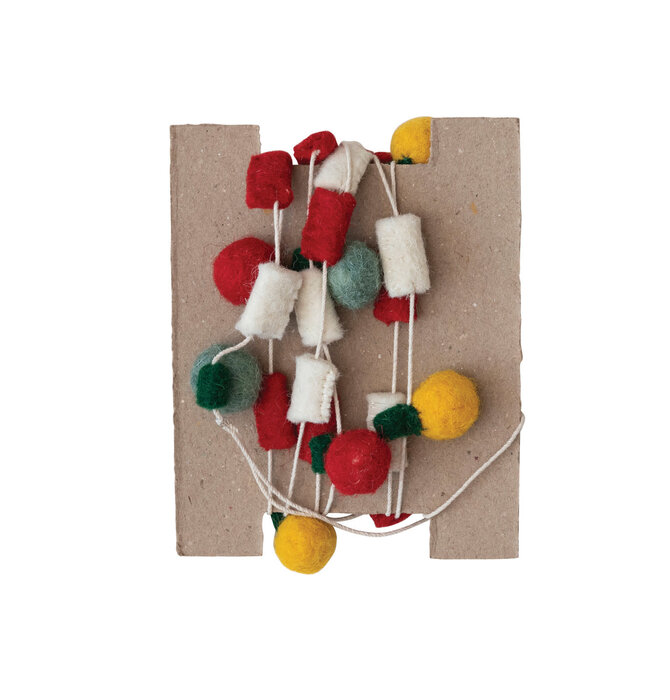 Garland | Felt Pom-Pom | Multi-Color