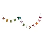 Garland | Felt Merry Christmas | Multi-Color