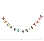 Garland | Felt Merry Christmas | Multi-Color