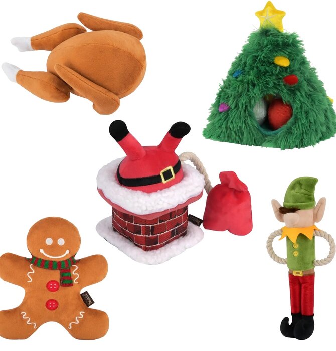 Dog Plush Toy | Holiday Classic