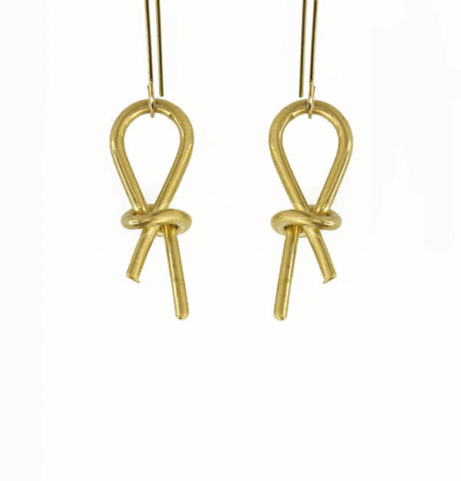 Earrings | Brass Knotted