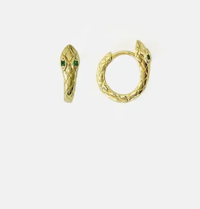 Earrings | Huggies | Snake Goddess