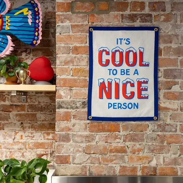 Oxford Pennant Banner | Camp Flag | It's Cool to Be a Nice Person