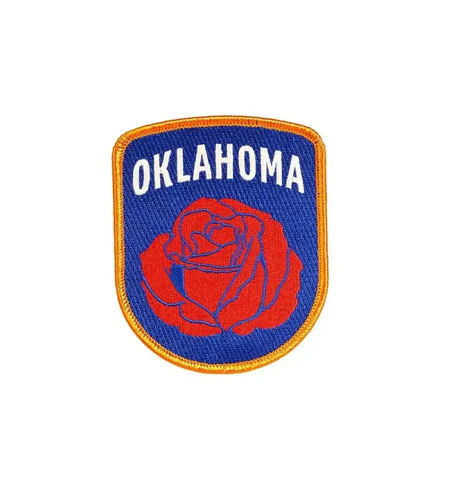 Embroidered Patch | Oklahoma Rose