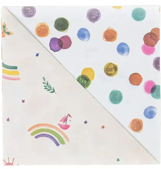 Wrapping Paper | 2-Sided Eco | Rainbow Sails/Dots