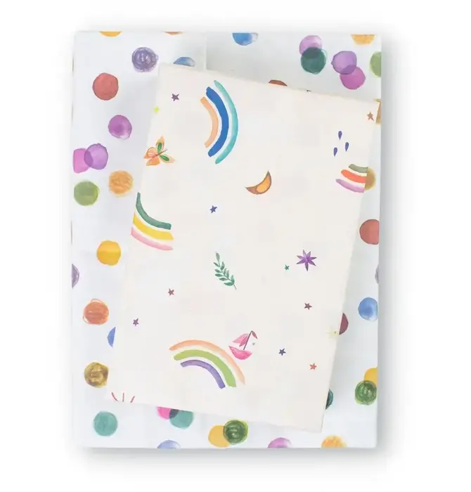 Wrapping Paper | 2-Sided Eco | Rainbow Sails/Dots