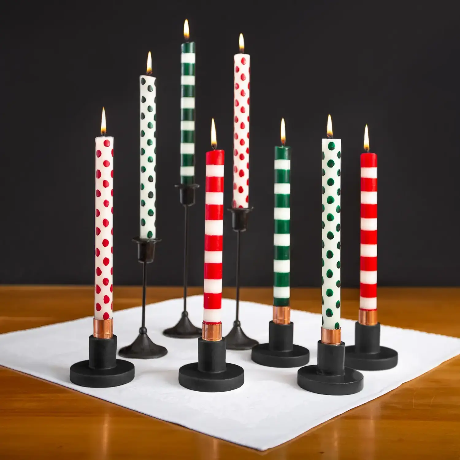 Candle Tapers + Ceramic Holder - 12 Days of Christmas - PLENTY Mercantile &  Venue