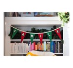Pennant Flags | "Family" | Red & Green Bunting