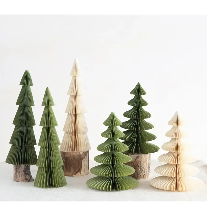 Tree | Magnetic Folding Paper Honeycomb | 4" x 12"